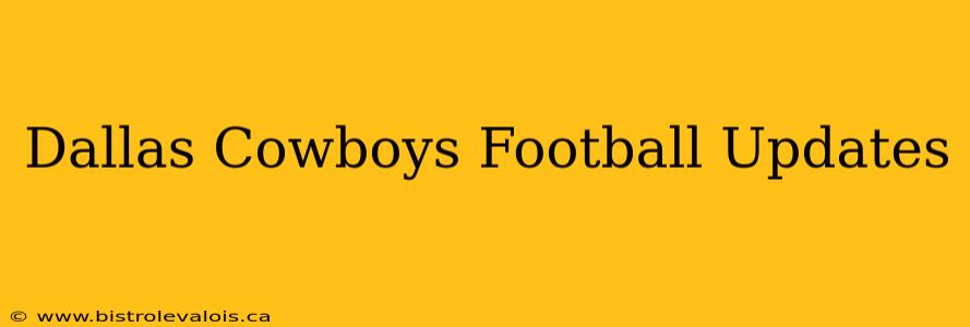 Dallas Cowboys Football Updates