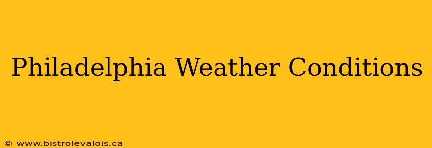 Philadelphia Weather Conditions